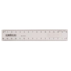 Celco Ruler 15cm Clear Metric (mm  cm) markings